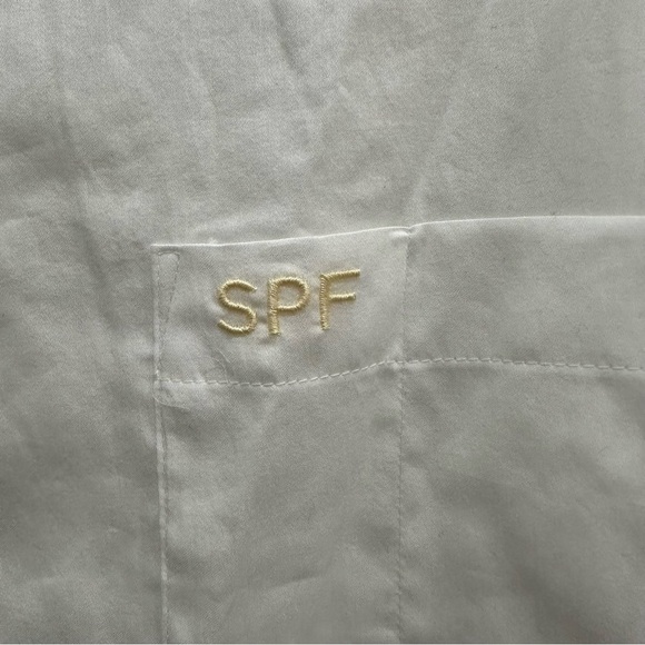 Leset x Dr Loretta Button Down SPF Oversized White Shirt One Size - Picture 9 of 14